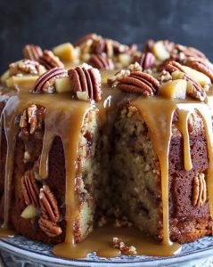 Caramel Pecan Apple Bundt Cake Recipe – Yum Recipes