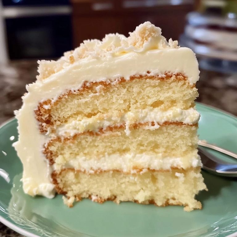 Classic Vanilla Layer Cake with Cream Cheese Frosting – Yum Recipes